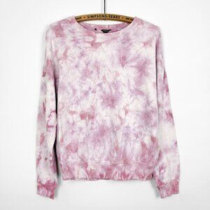 Buffalo David Bitton Pink Tie Dye Pullover Sweater Size Small Crewneck